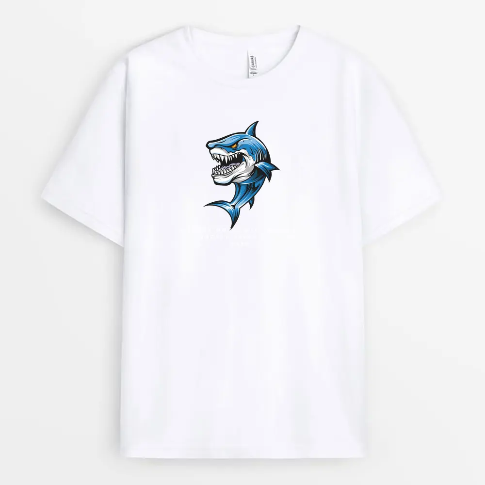 Purpose Driven-themed T-shirt inspired by shark strength and motion